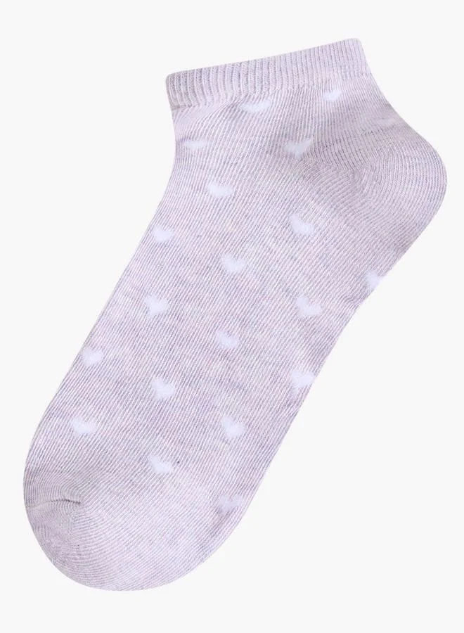 Flora Bella By Shoexpress Pack Of 5 Ankle Length Cotton Socks